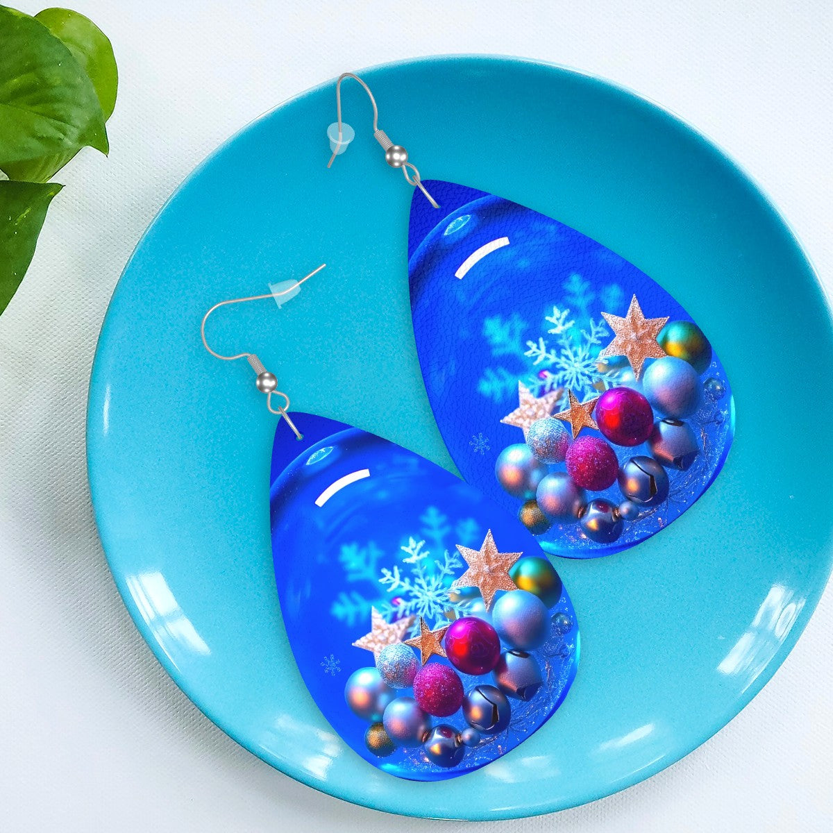 Leather Teardrop Earrings - World Kryptonite