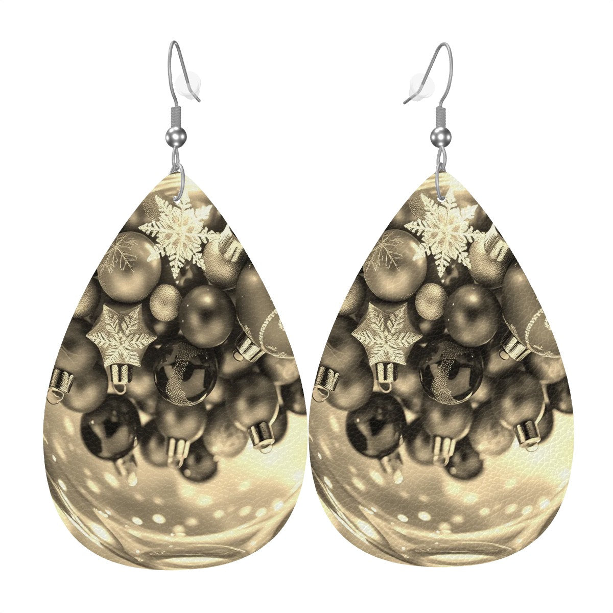 Leather Teardrop Earrings - World Kryptonite