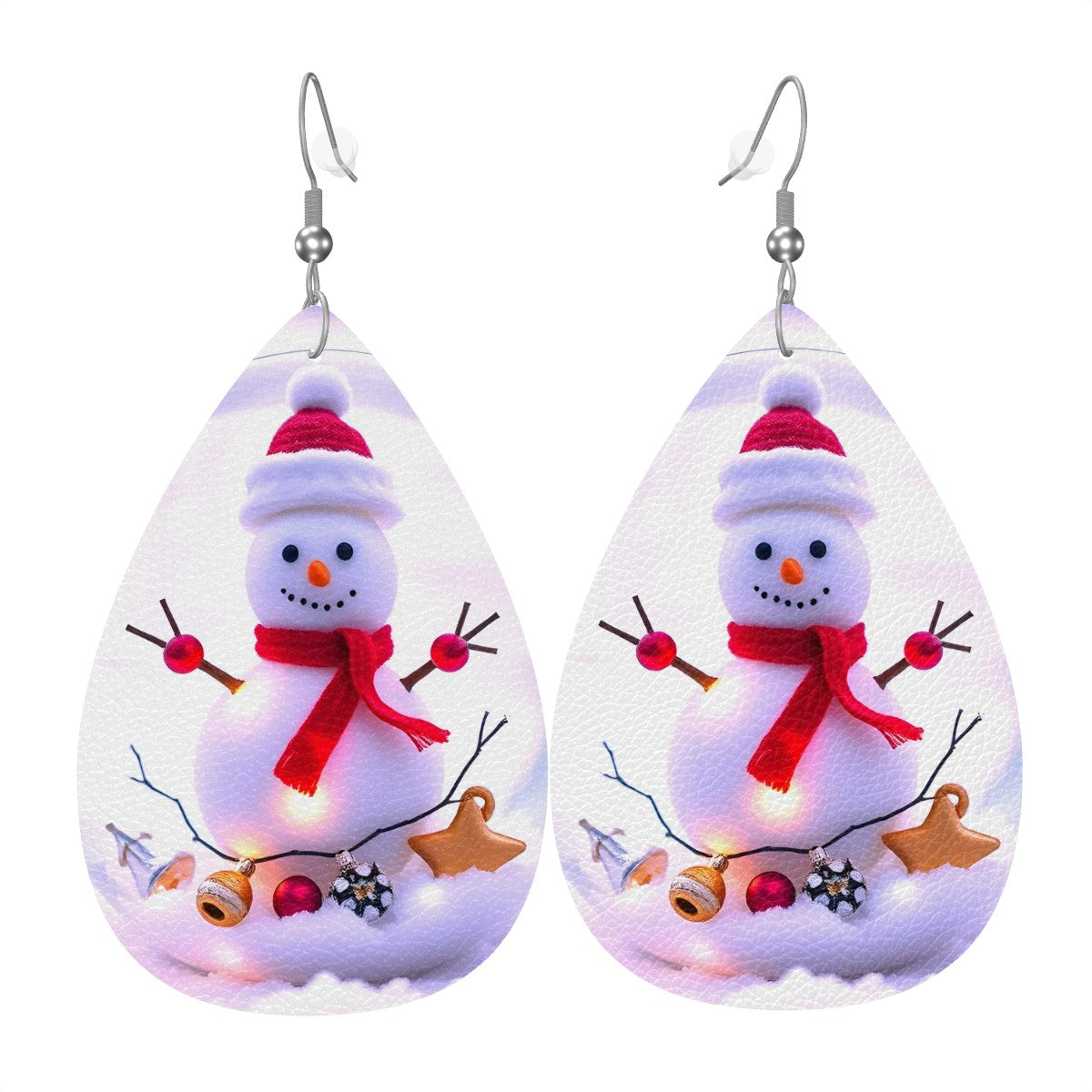 Leather Teardrop Earrings - World Kryptonite