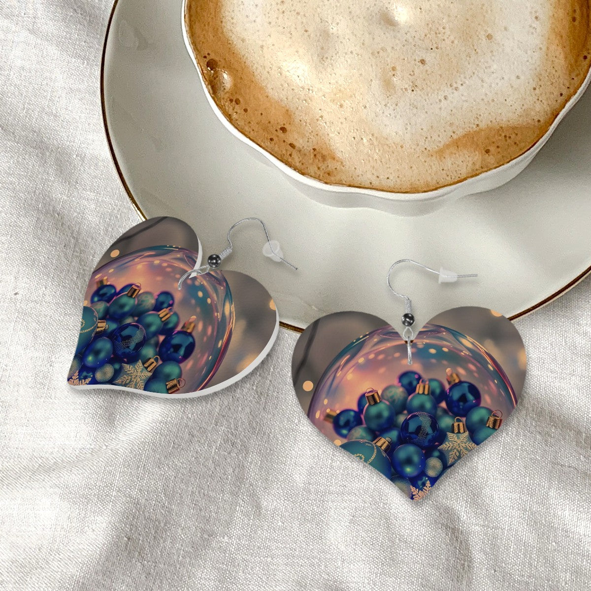 Merry Magic Heart Shape Leather Earrings - World Kryptonite