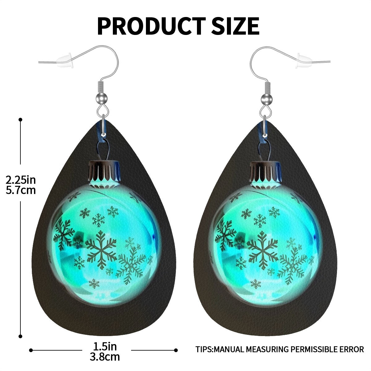 Leather Teardrop Earrings - World Kryptonite