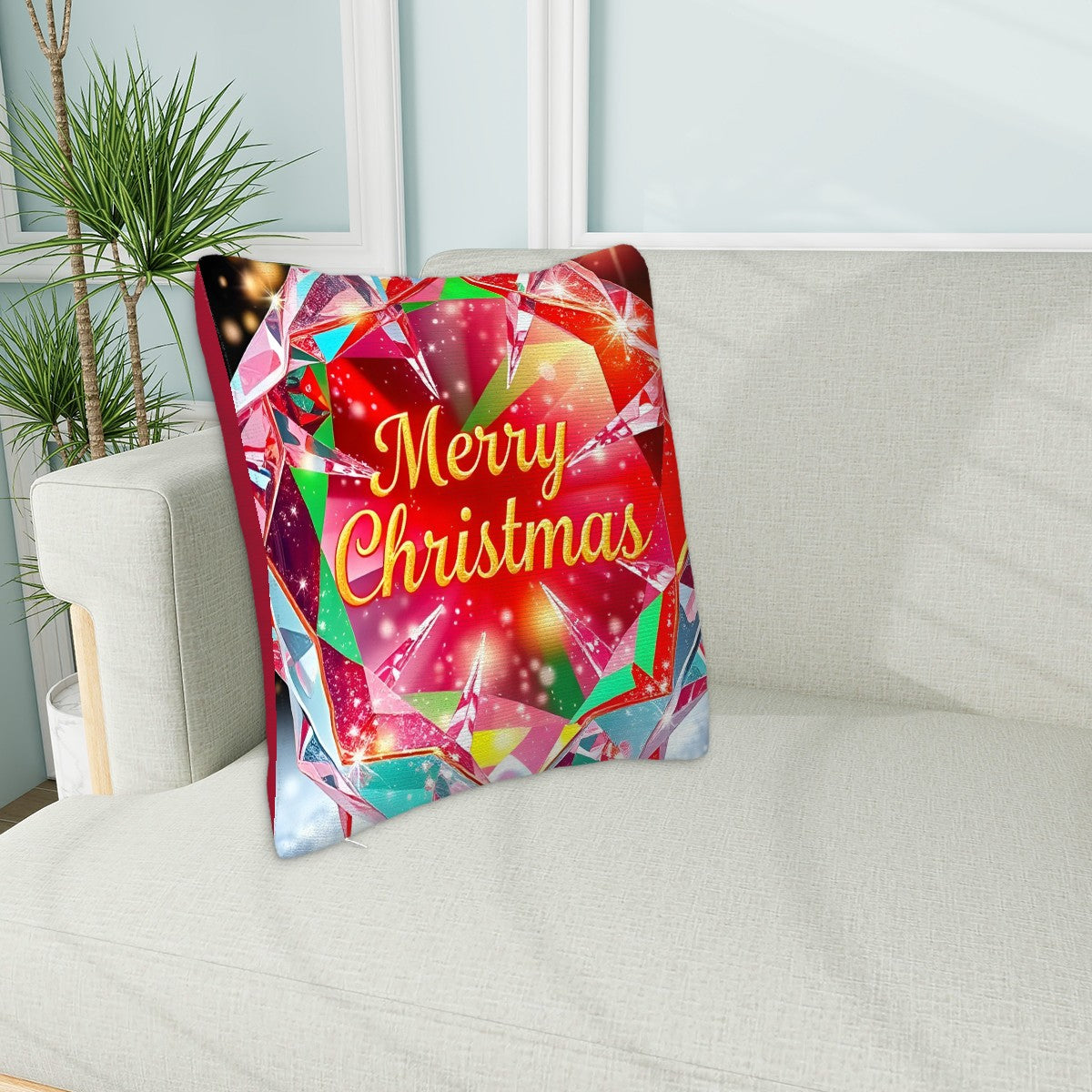Christmas Plush Throw Pillow Covers (Double-sided Design)