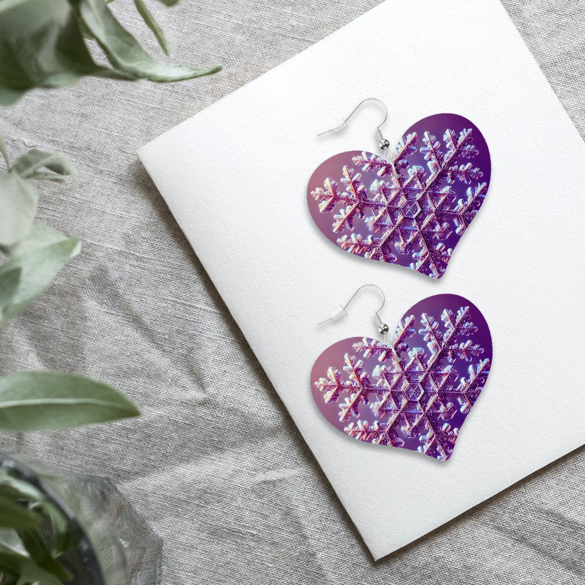 Heart Shape Leather Earrings - World Kryptonite