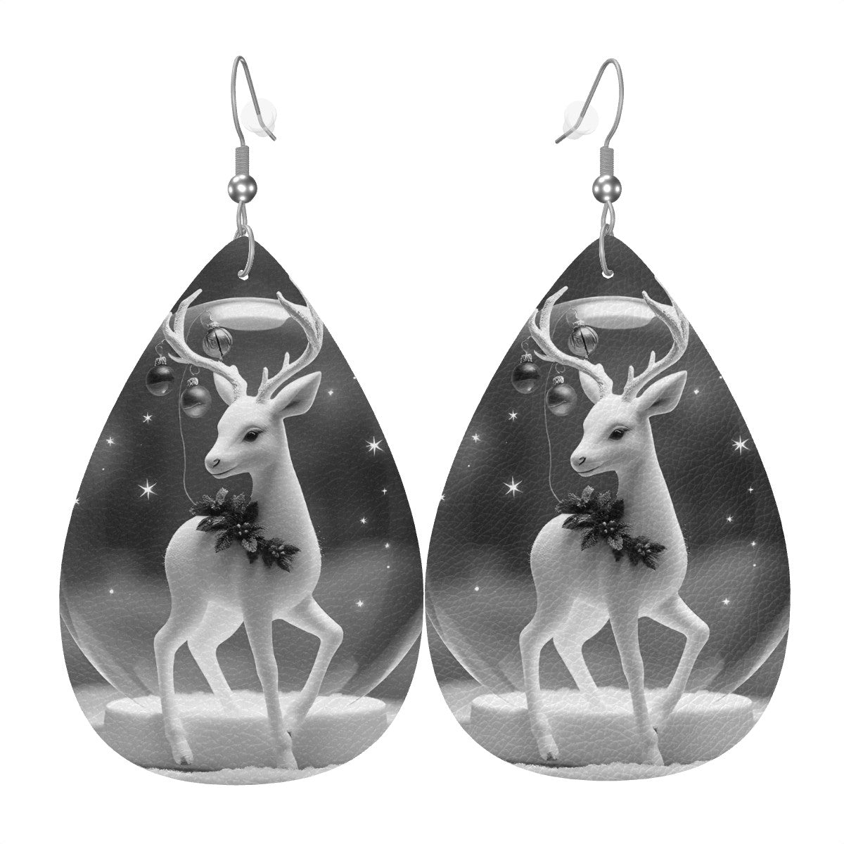 Leather Teardrop Earrings - World Kryptonite