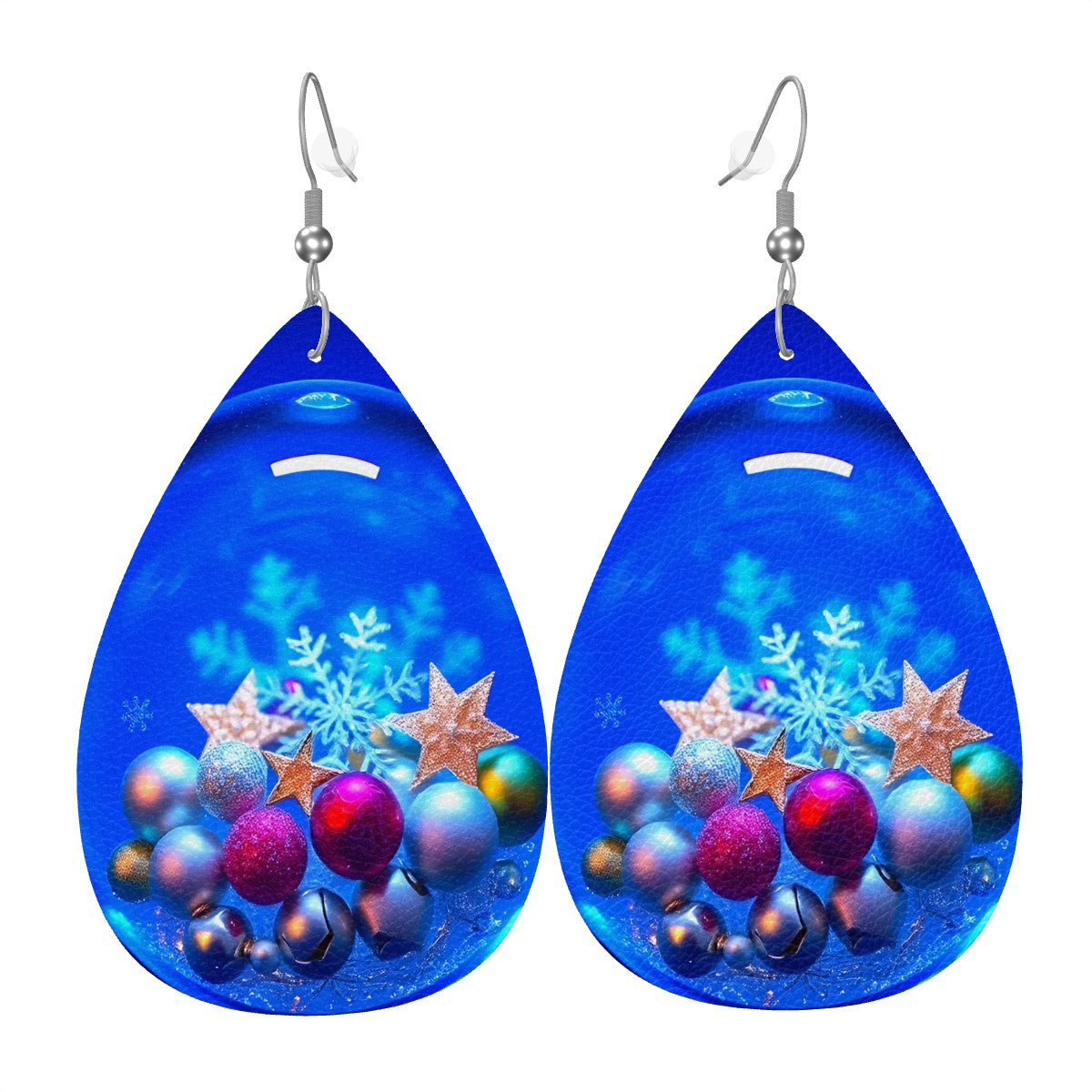 Leather Teardrop Earrings - World Kryptonite