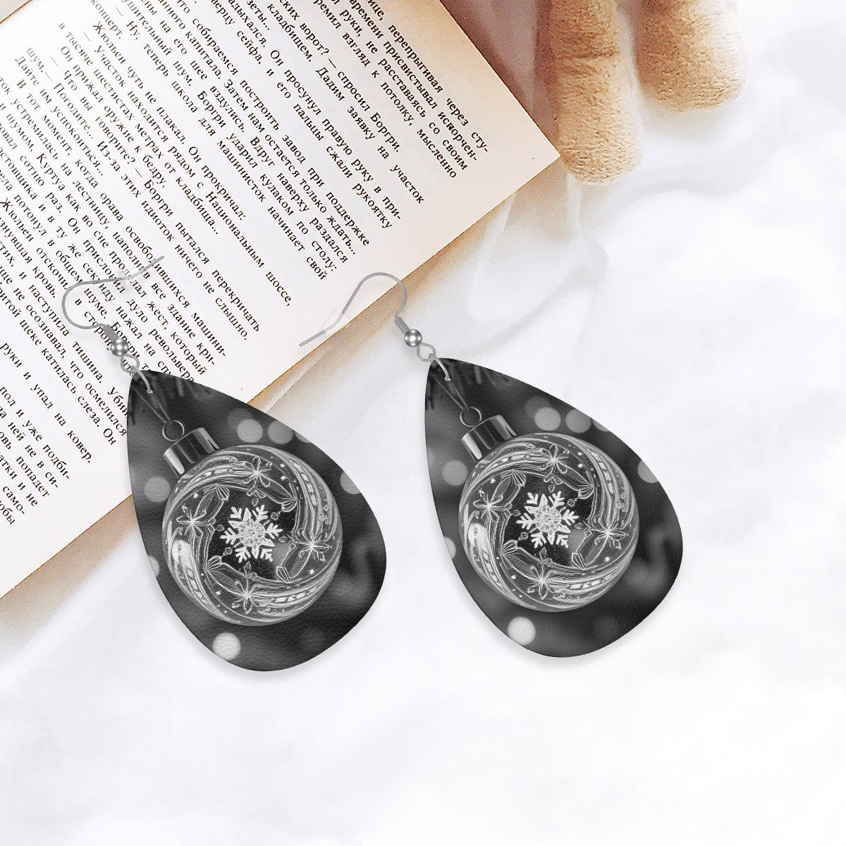 Leather Teardrop Earrings - World Kryptonite