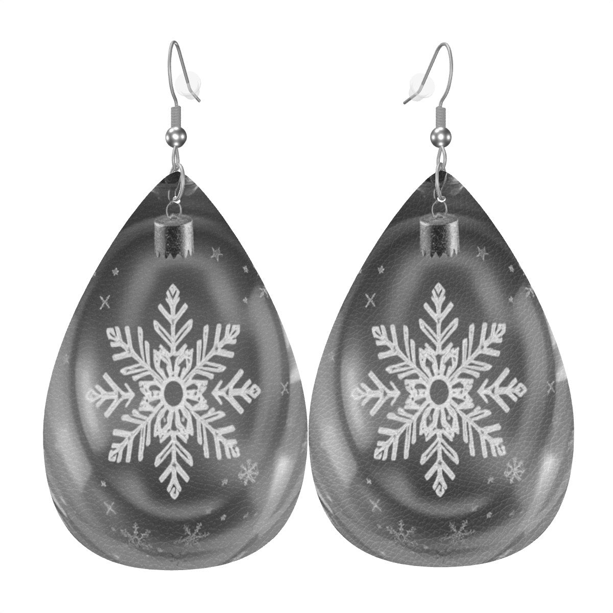 Leather Teardrop Earrings - World Kryptonite