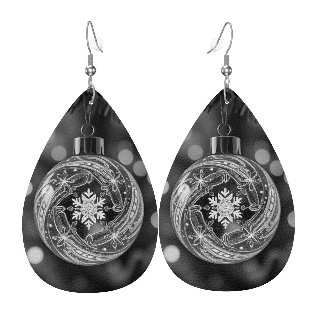 Leather Teardrop Earrings - World Kryptonite
