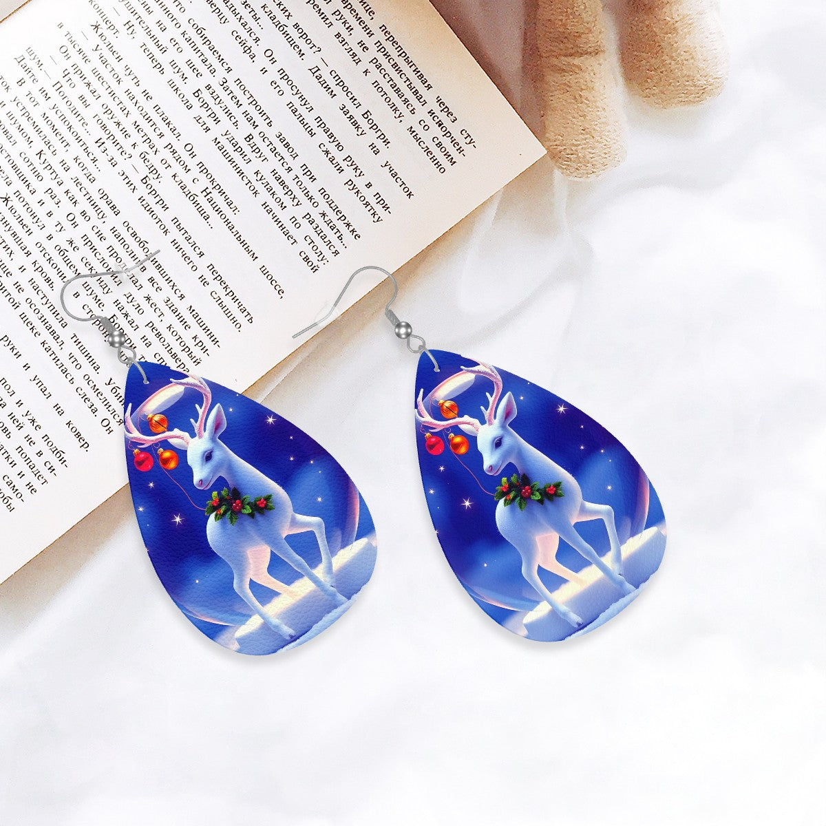 Leather Teardrop Earrings - World Kryptonite