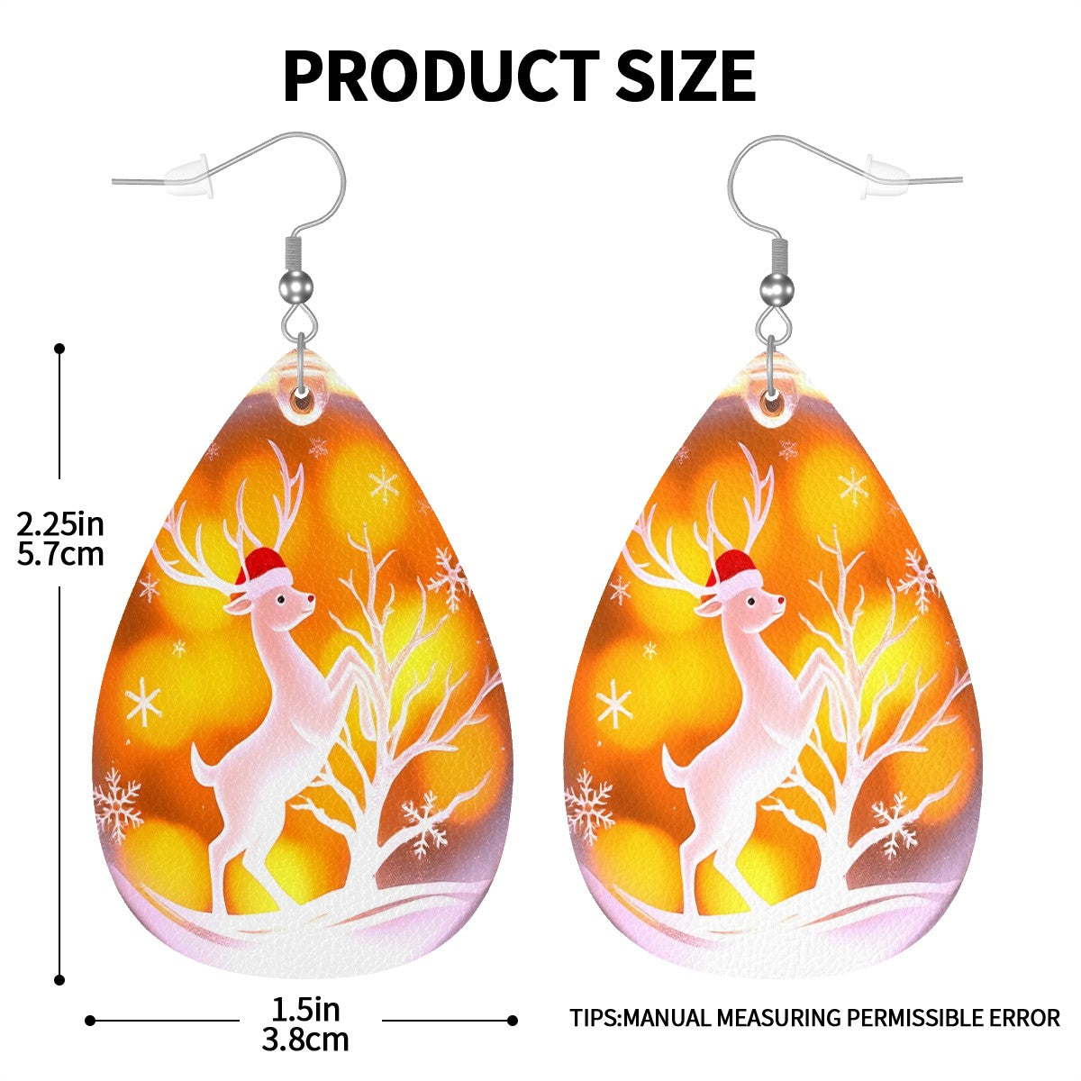 Leather Teardrop Earrings - World Kryptonite