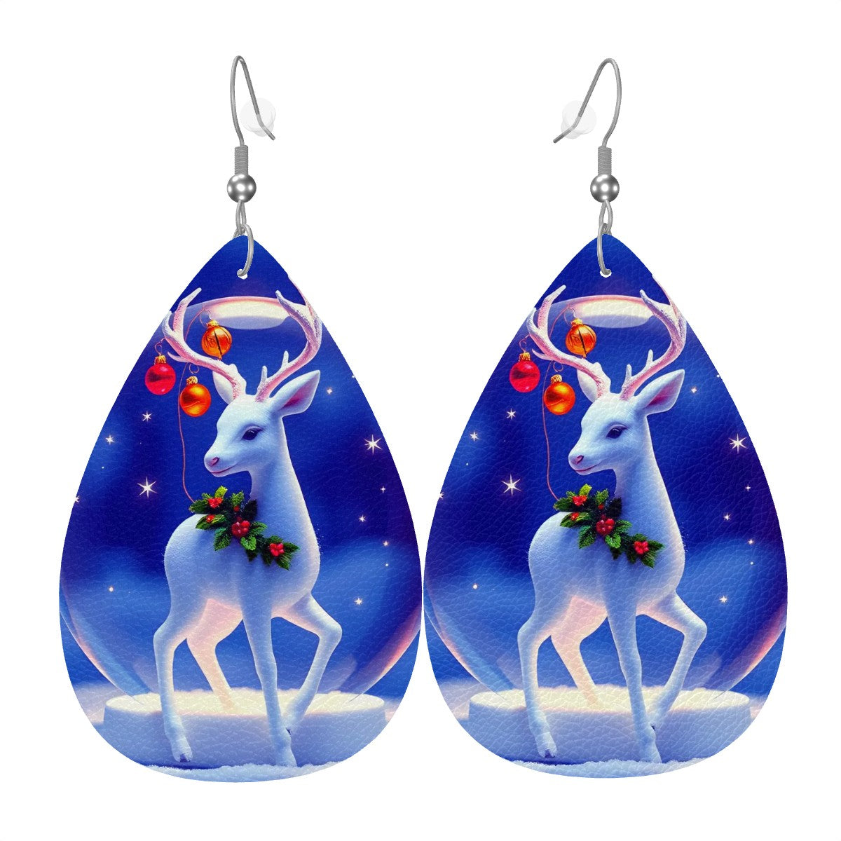 Leather Teardrop Earrings - World Kryptonite