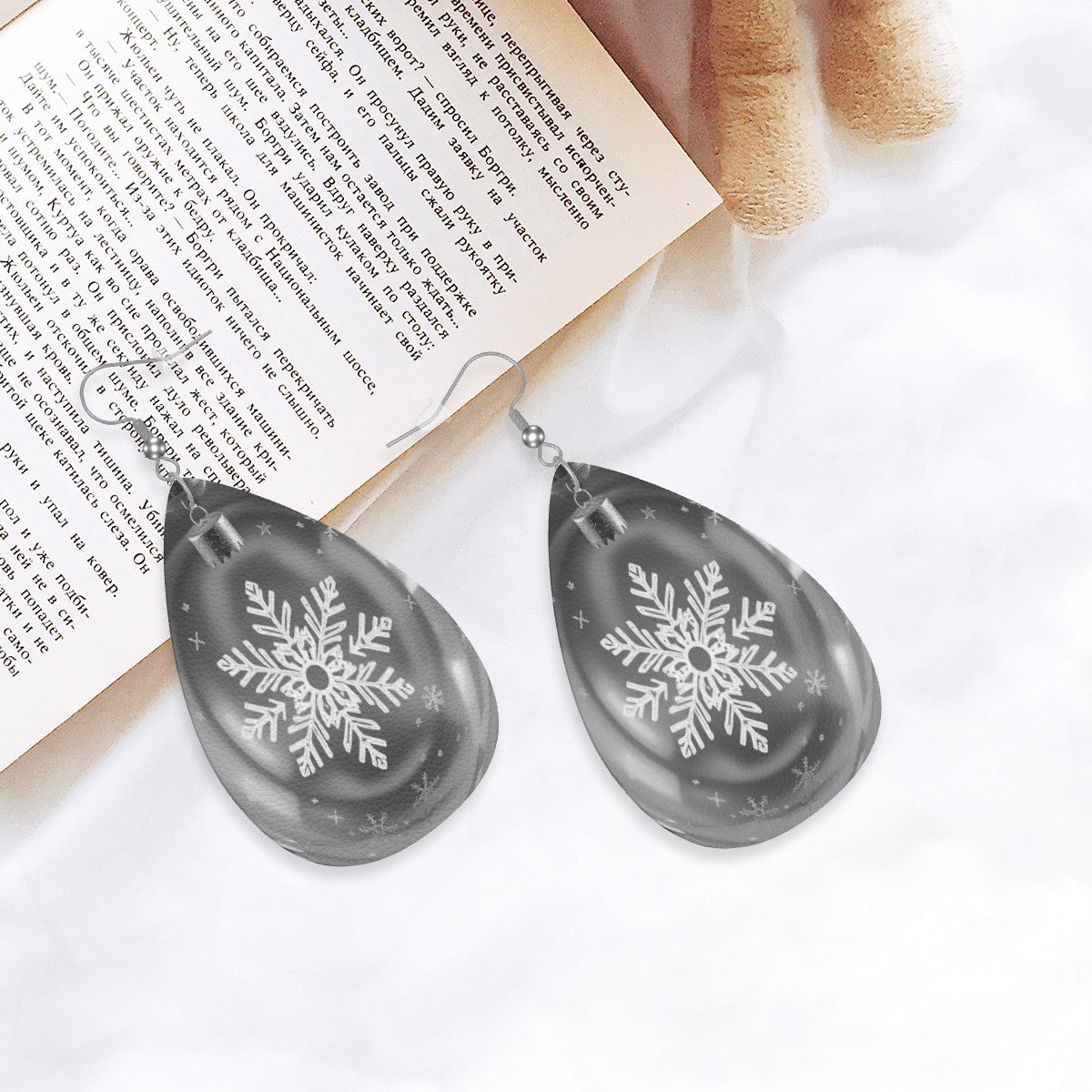 Leather Teardrop Earrings - World Kryptonite