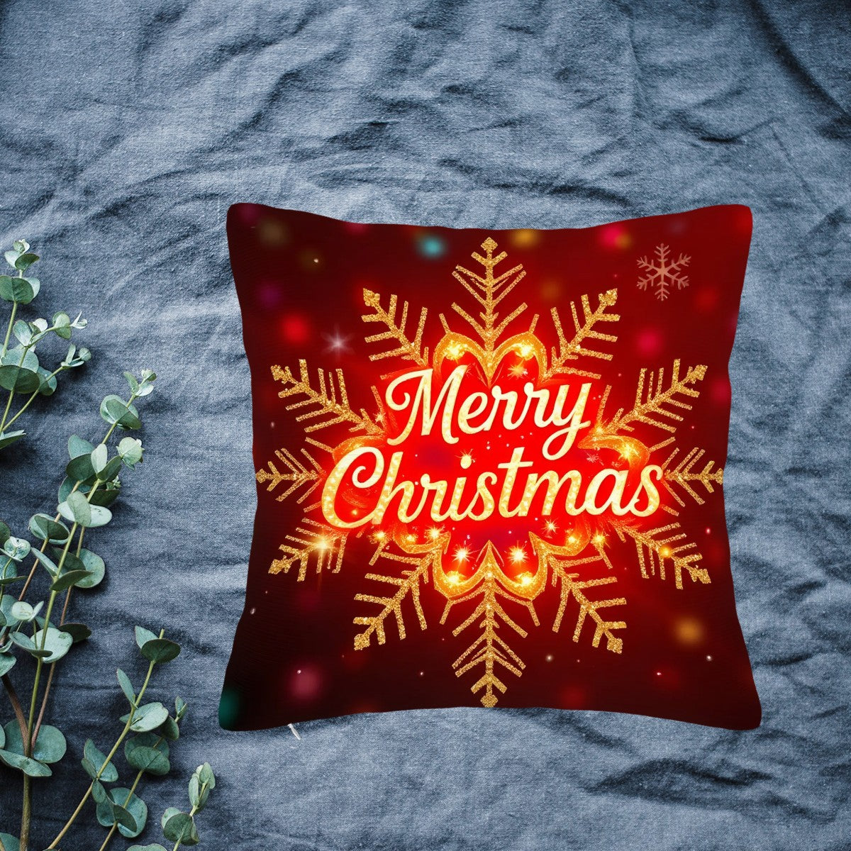 Christmas Plush Throw Pillow Covers (Double-sided Design)