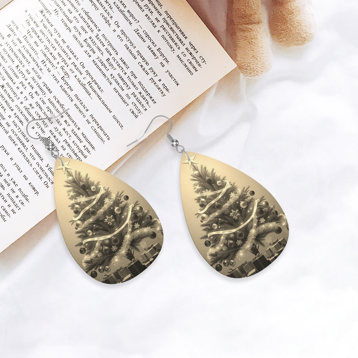 Leather Teardrop Earrings - World Kryptonite