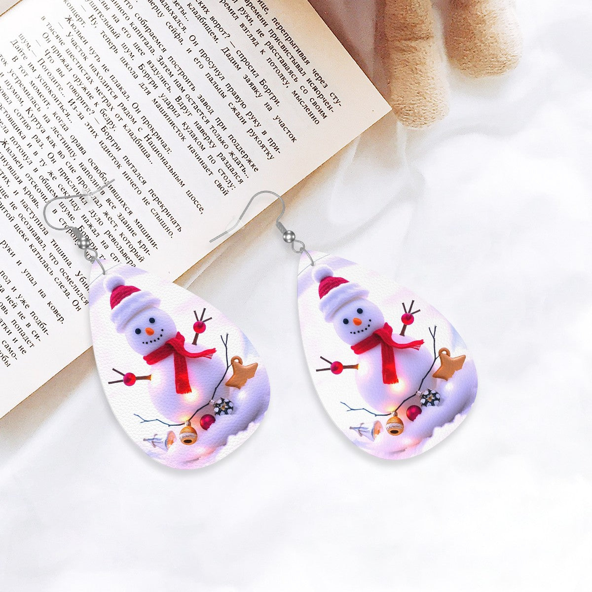 Leather Teardrop Earrings - World Kryptonite