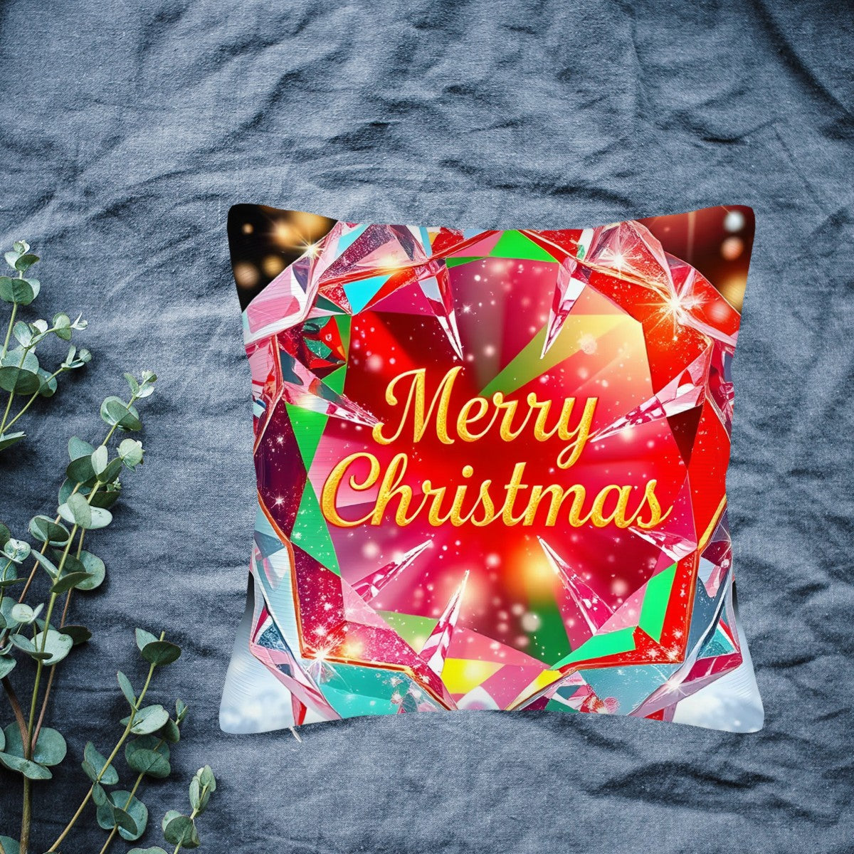 Christmas Plush Throw Pillow Covers (Double-sided Design)