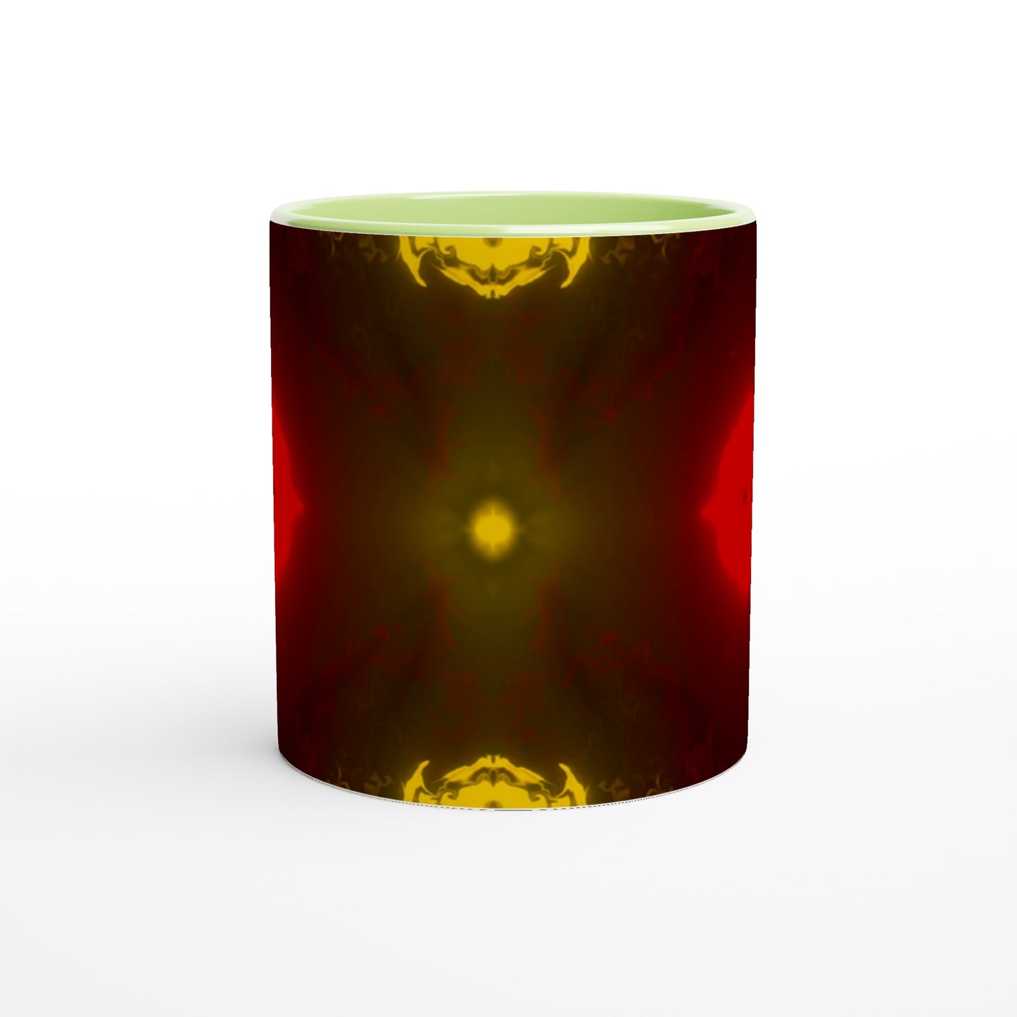 Belgium White Ceramic Mug with Color Inside - World Kryptonite