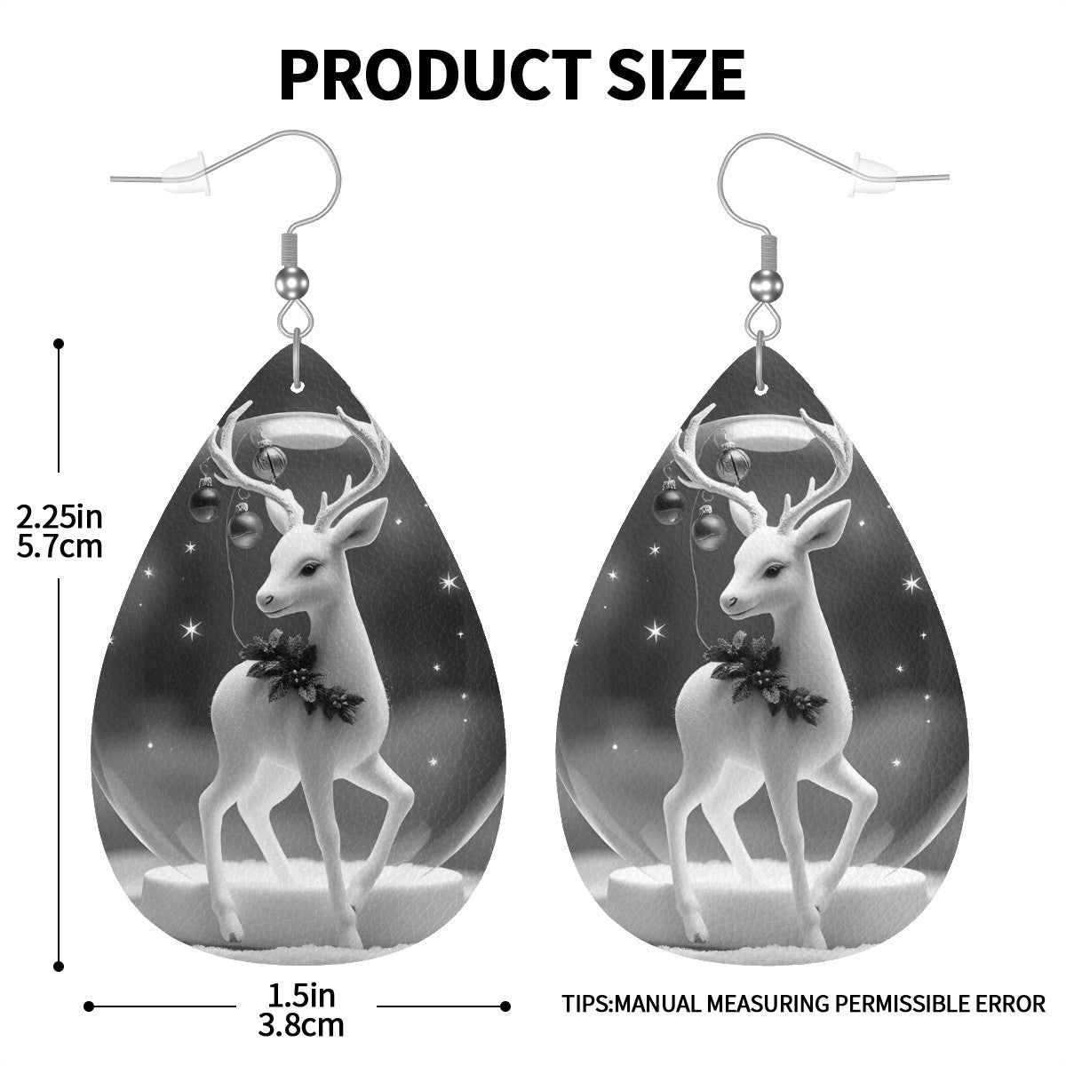 Leather Teardrop Earrings - World Kryptonite