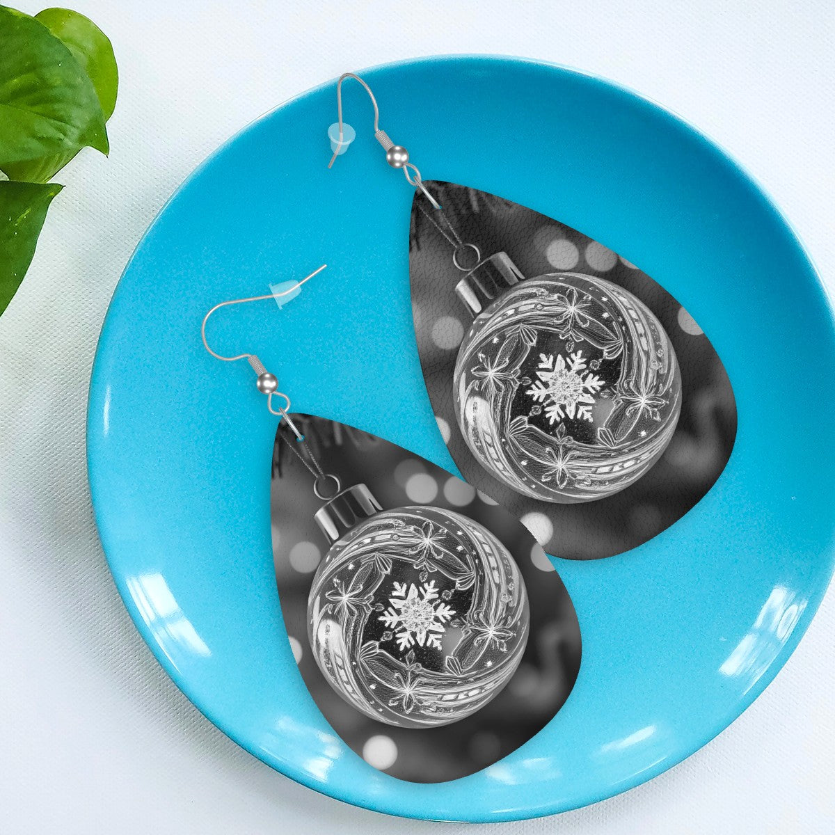 Leather Teardrop Earrings - World Kryptonite