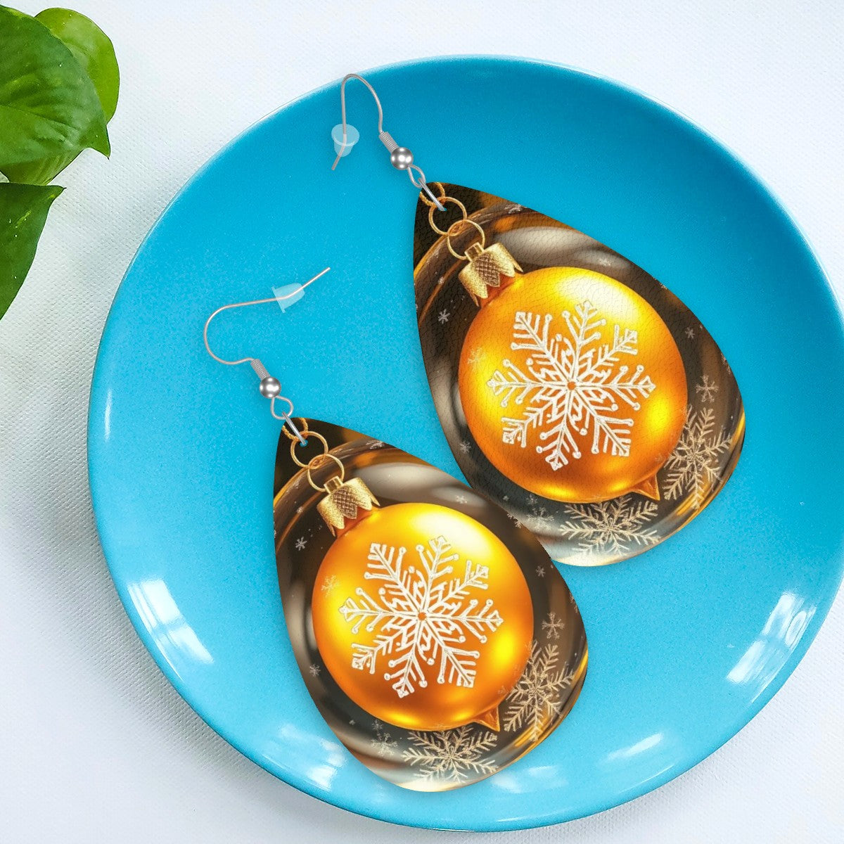 Leather Teardrop Earrings - World Kryptonite