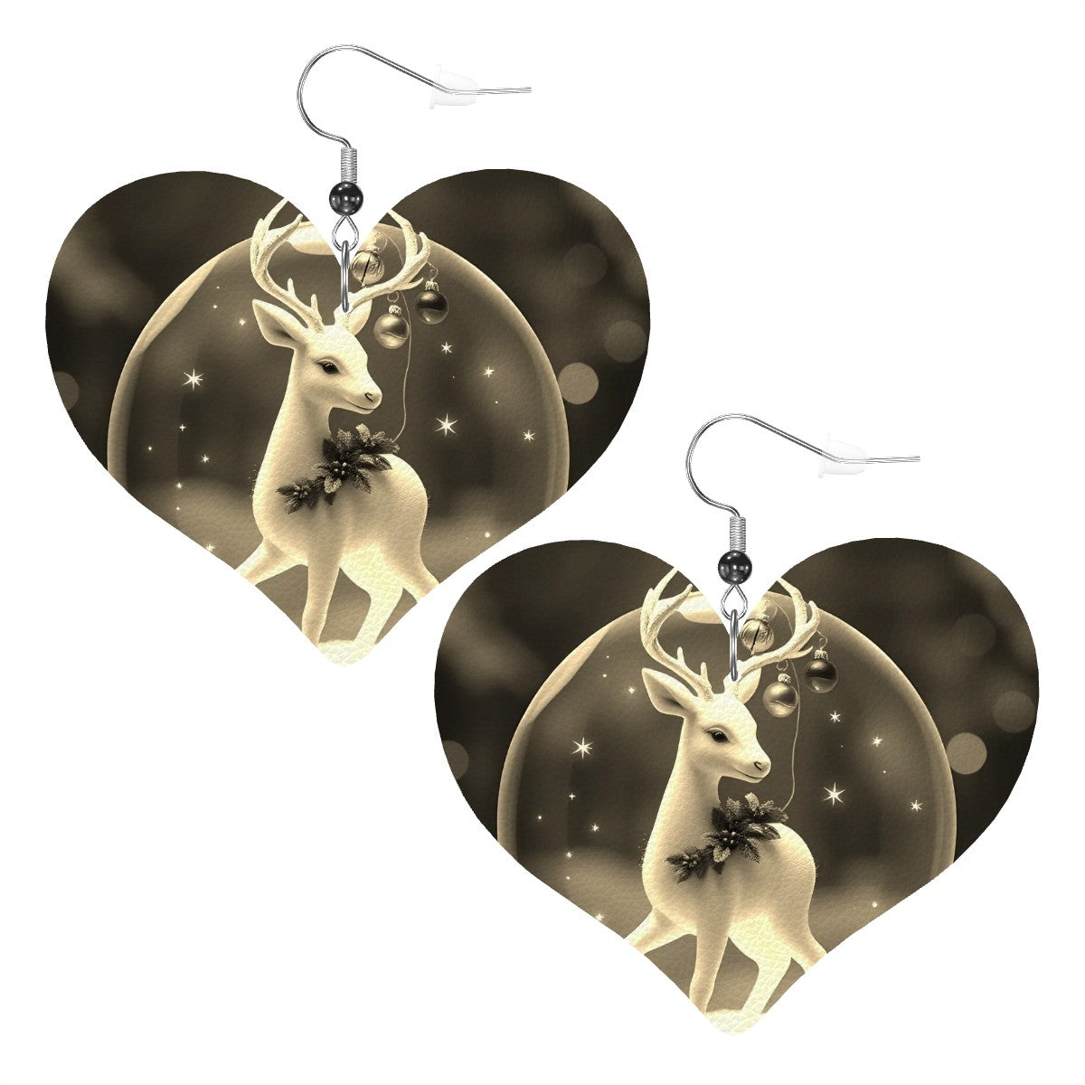 Heart Shape Leather Earrings - World Kryptonite