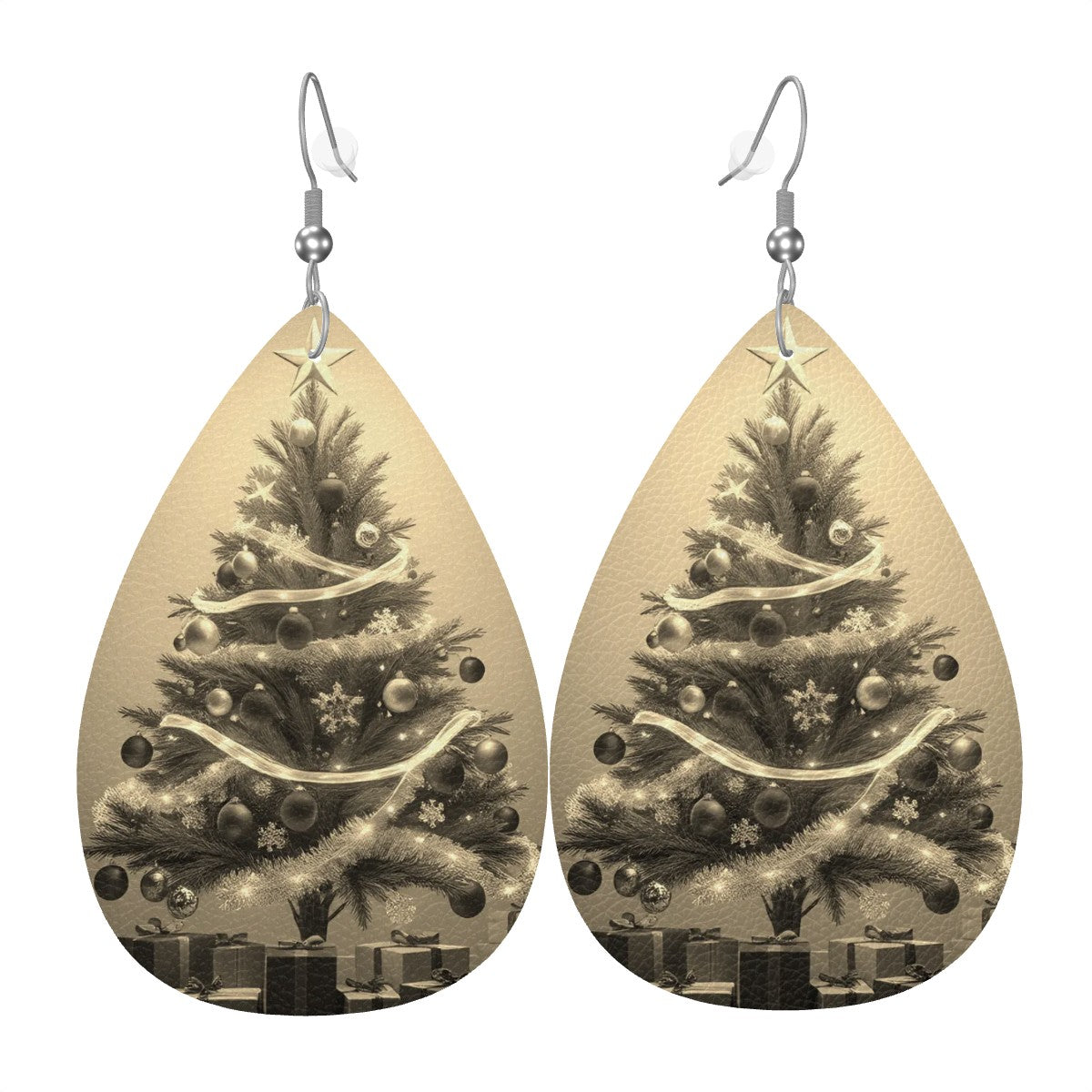 Leather Teardrop Earrings - World Kryptonite