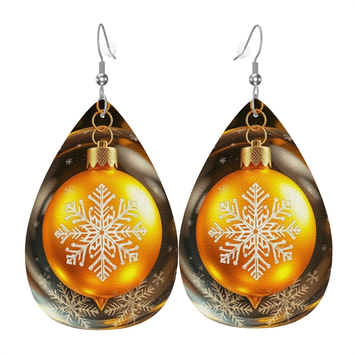 Leather Teardrop Earrings - World Kryptonite