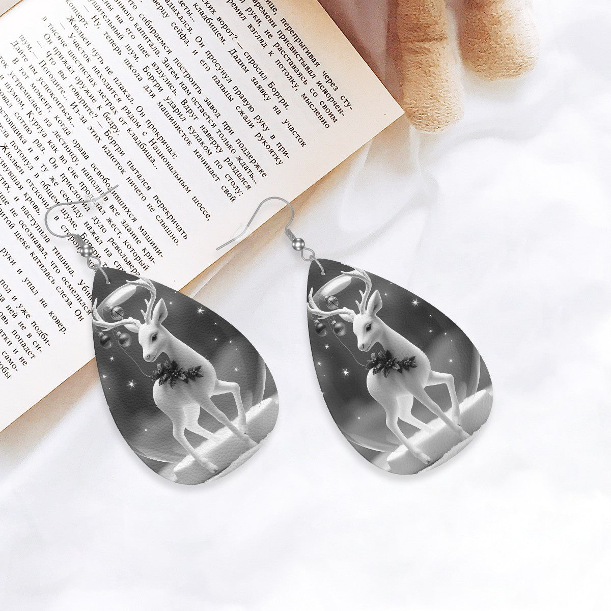 Leather Teardrop Earrings - World Kryptonite