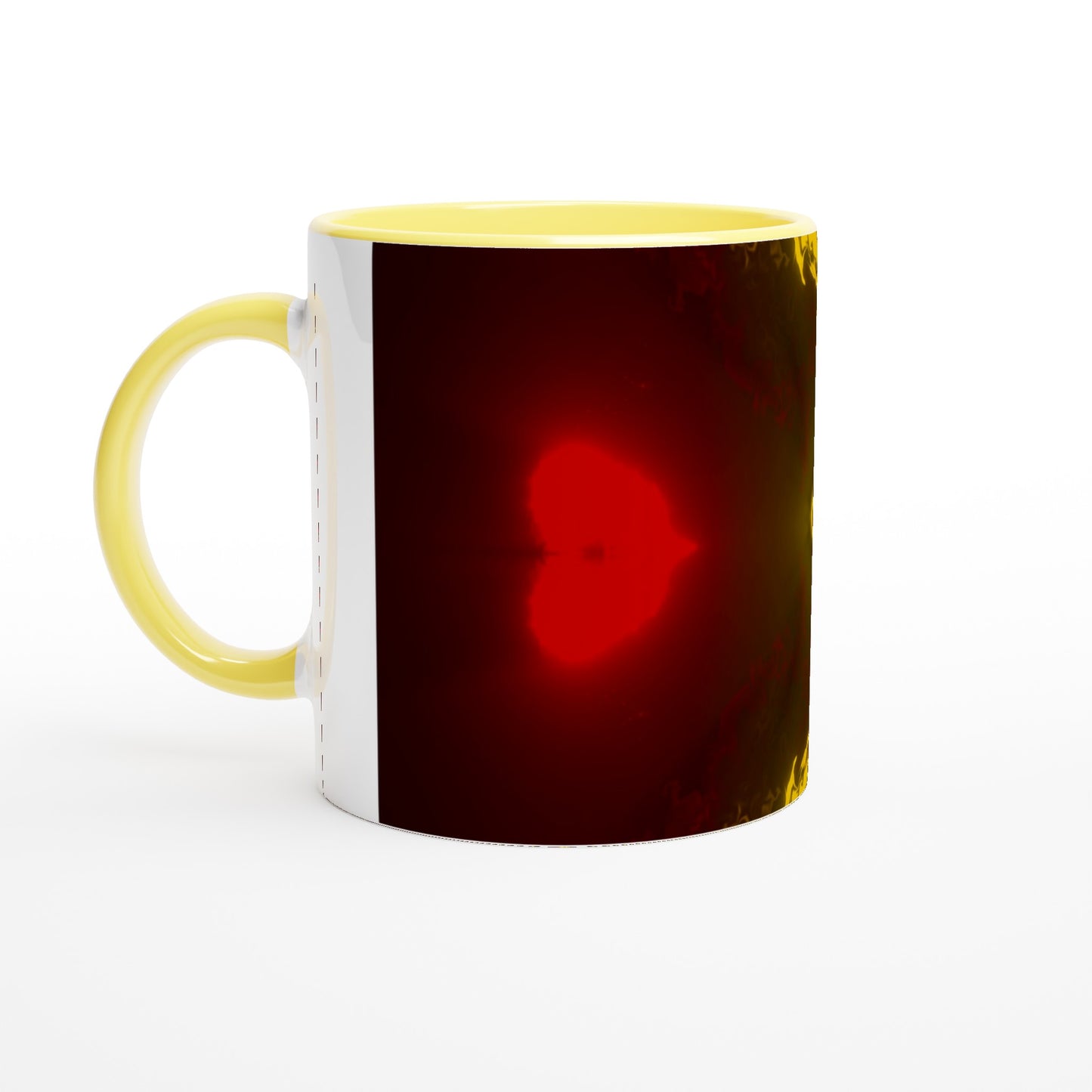 Belgium White Ceramic Mug with Color Inside - World Kryptonite