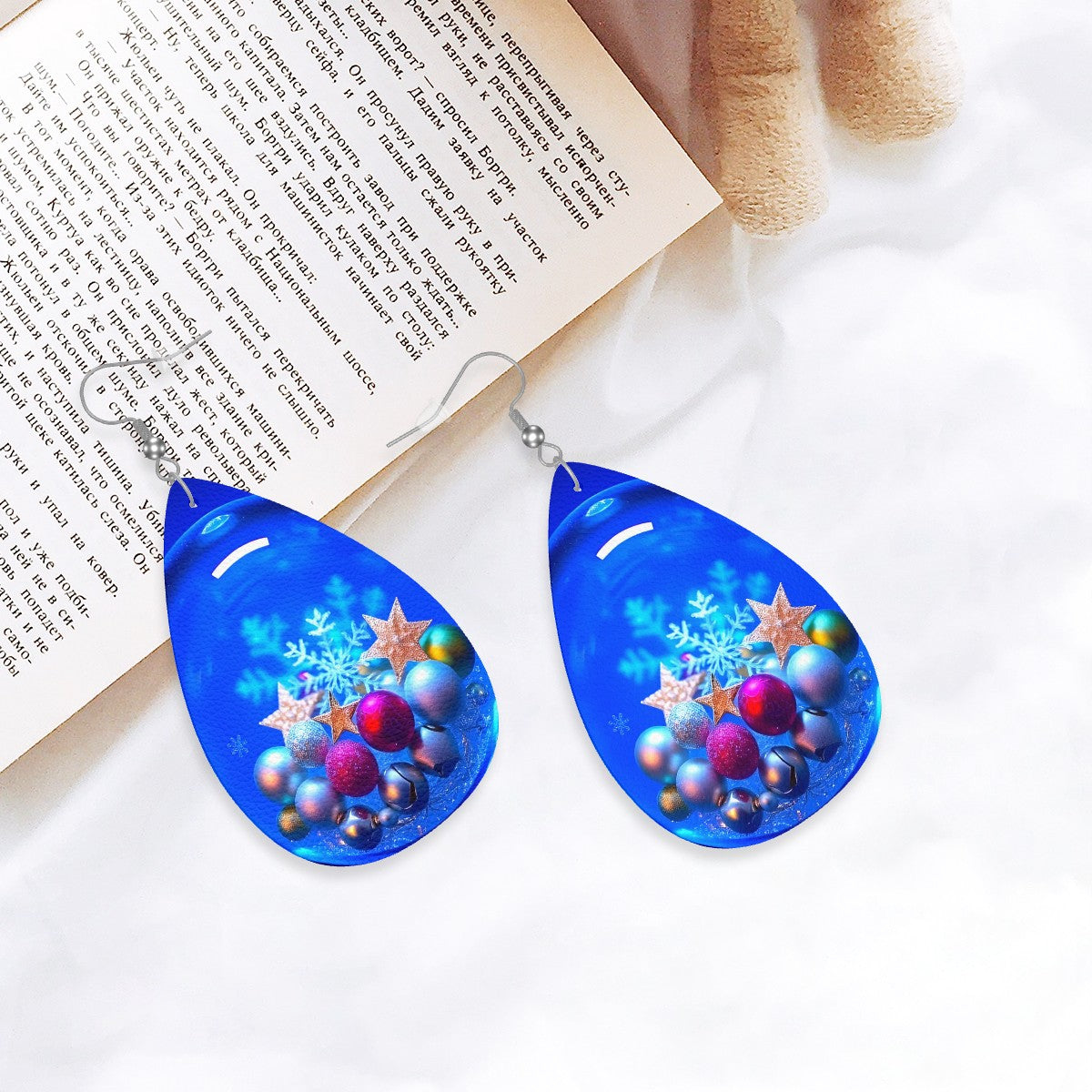 Leather Teardrop Earrings - World Kryptonite