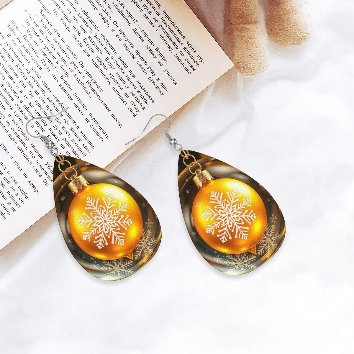 Leather Teardrop Earrings - World Kryptonite
