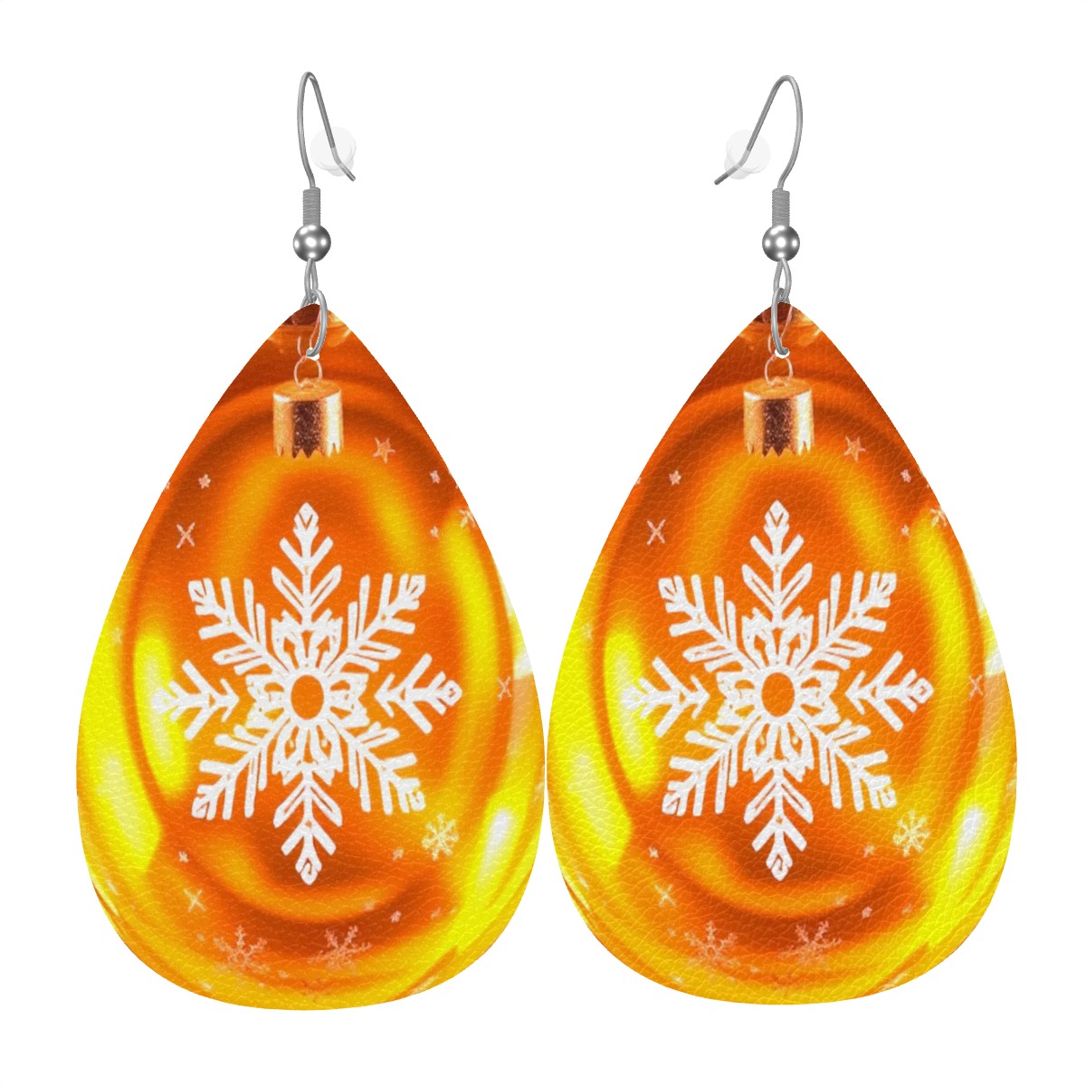Leather Teardrop Earrings - World Kryptonite