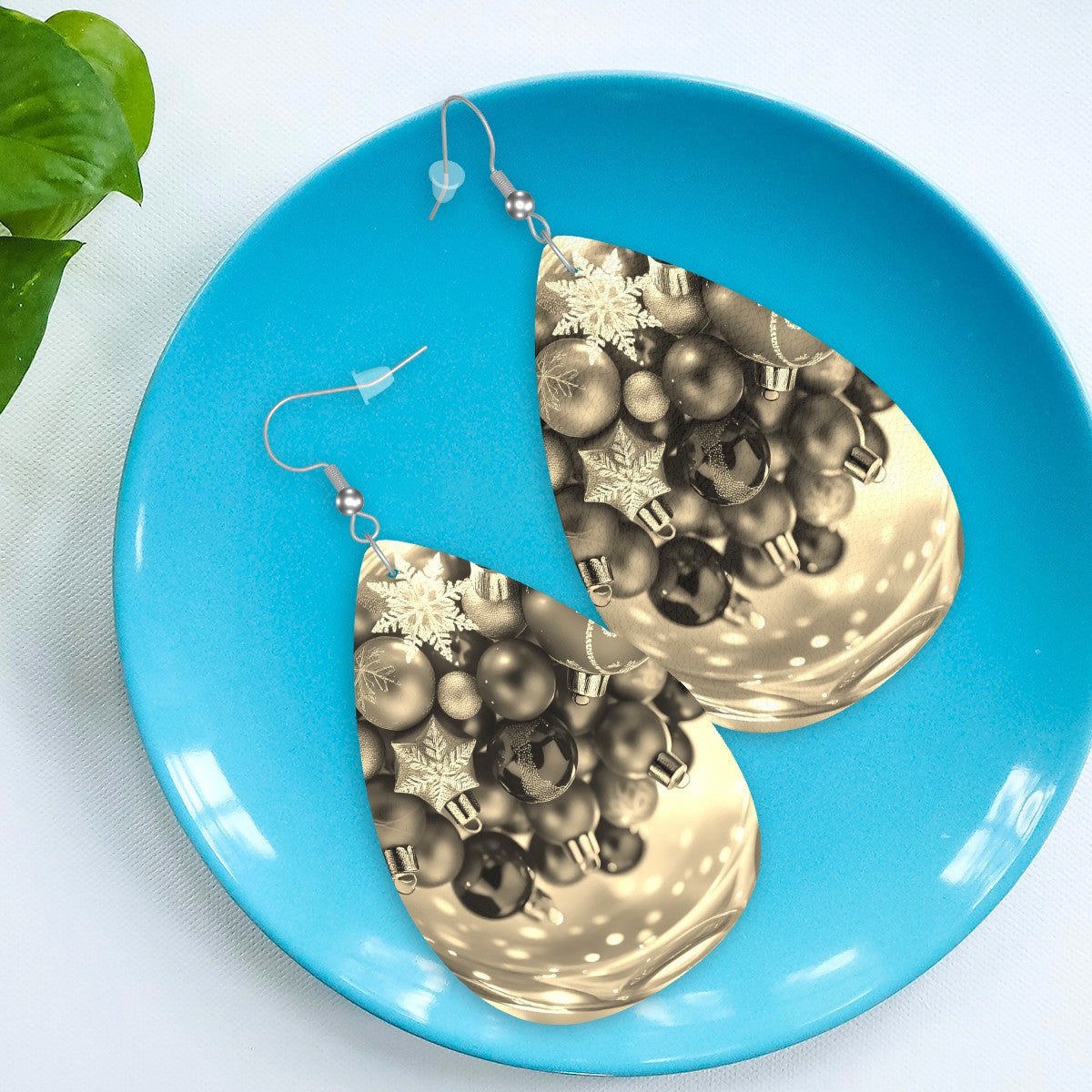 Leather Teardrop Earrings - World Kryptonite