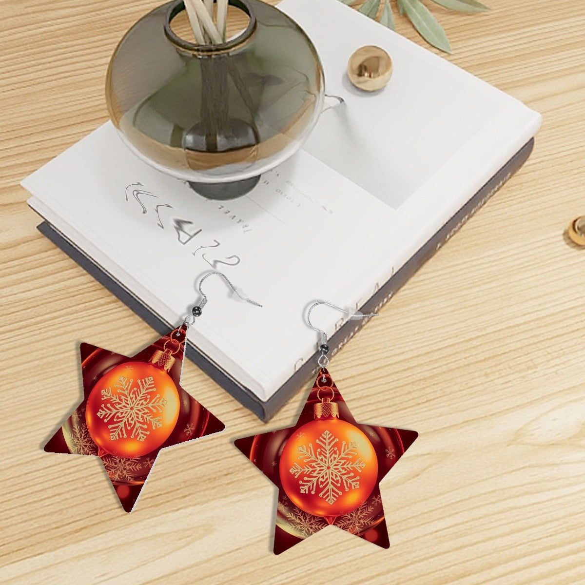 Leather Star Earrings - World Kryptonite