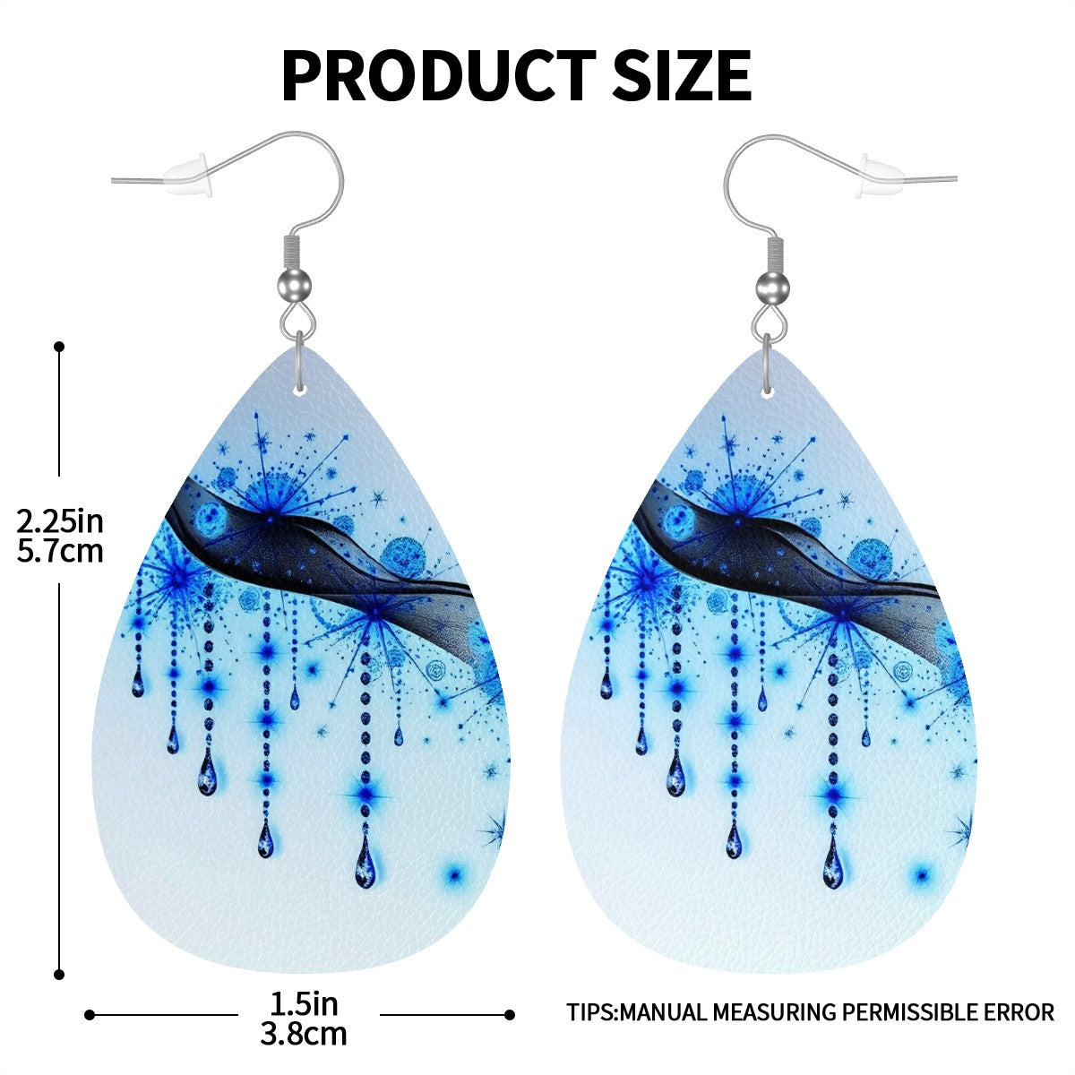 Leather Teardrop Earrings - World Kryptonite