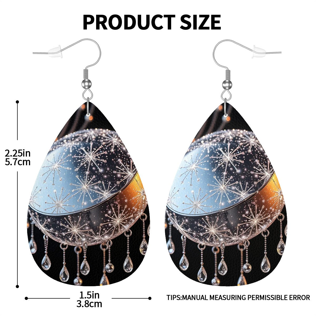 Leather Teardrop Earrings - World Kryptonite