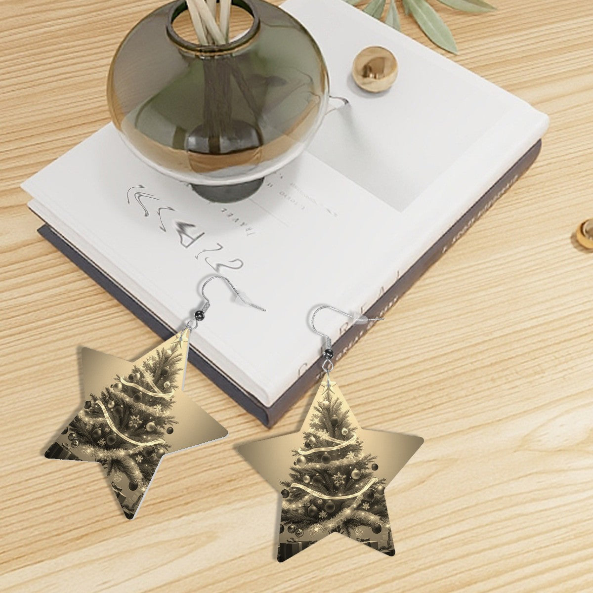 Leather Star Earrings - World Kryptonite