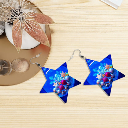 Leather Star Earrings - World Kryptonite