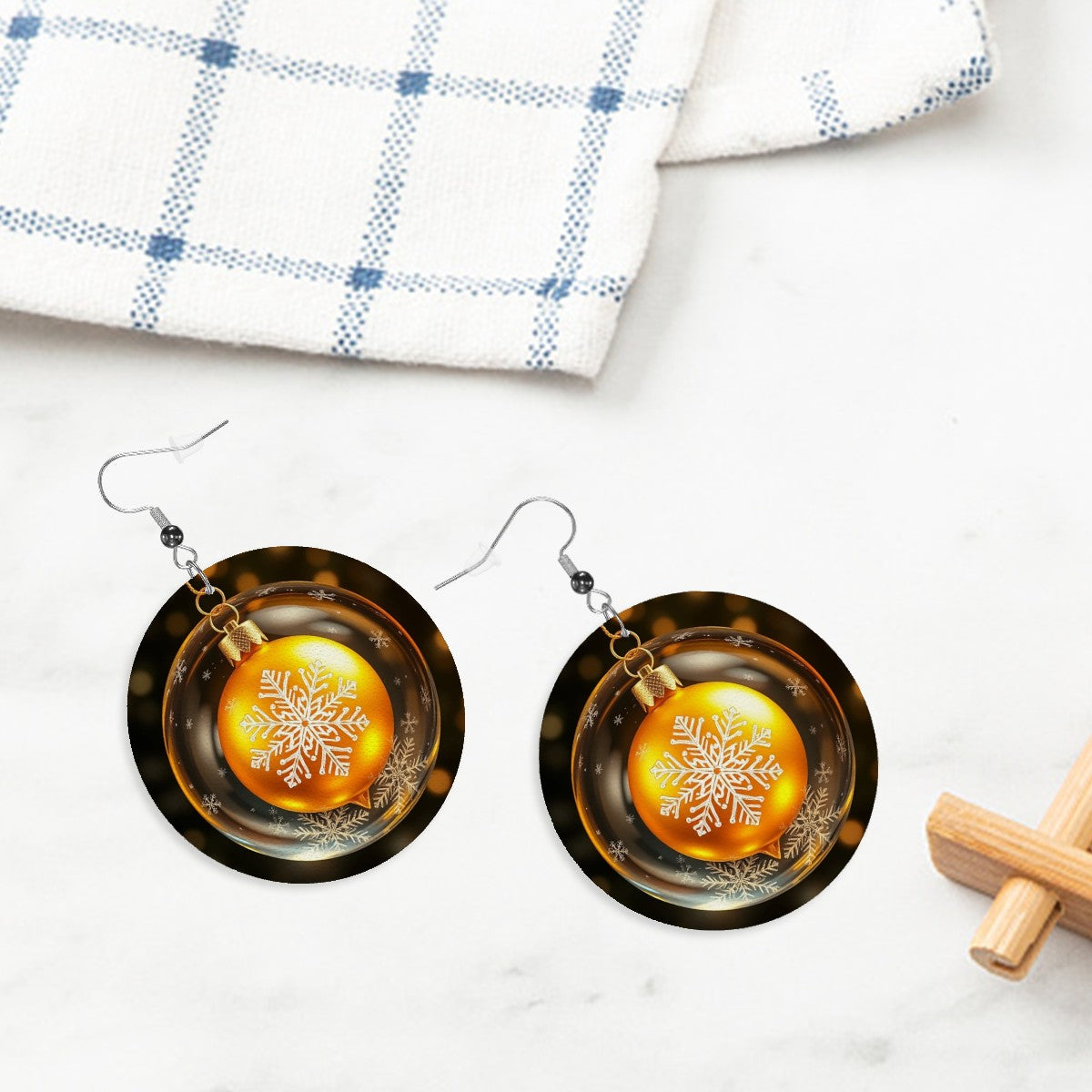 Leather Round Earrings - World Kryptonite