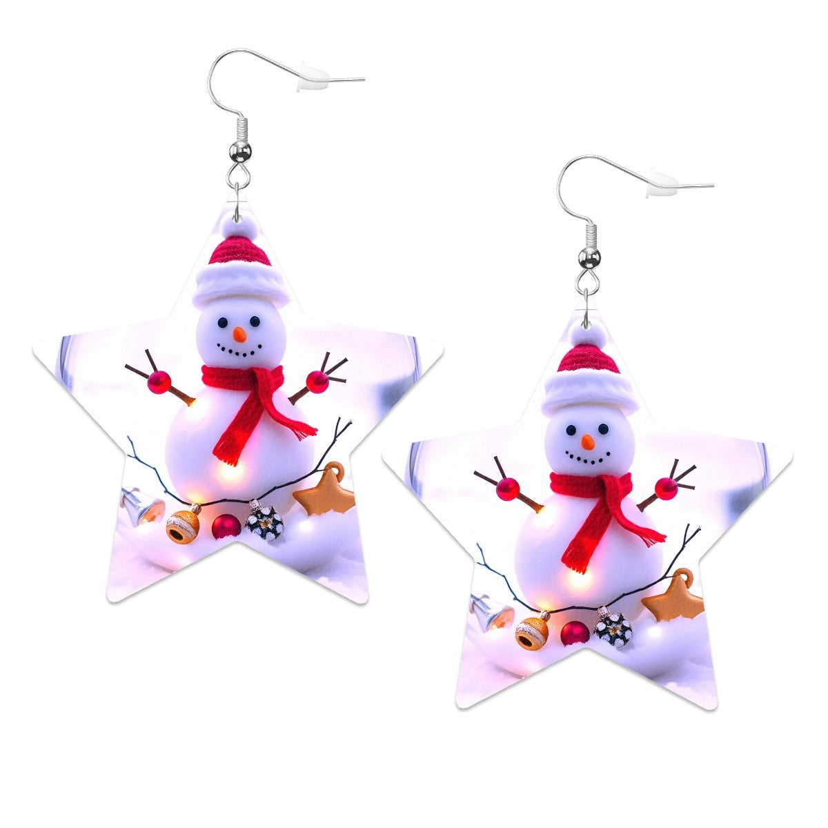 Leather Star Earrings - World Kryptonite