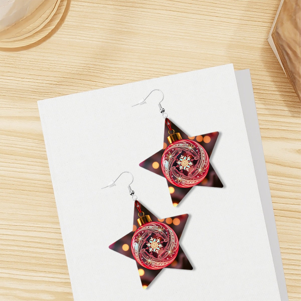 Leather Star Earrings - World Kryptonite