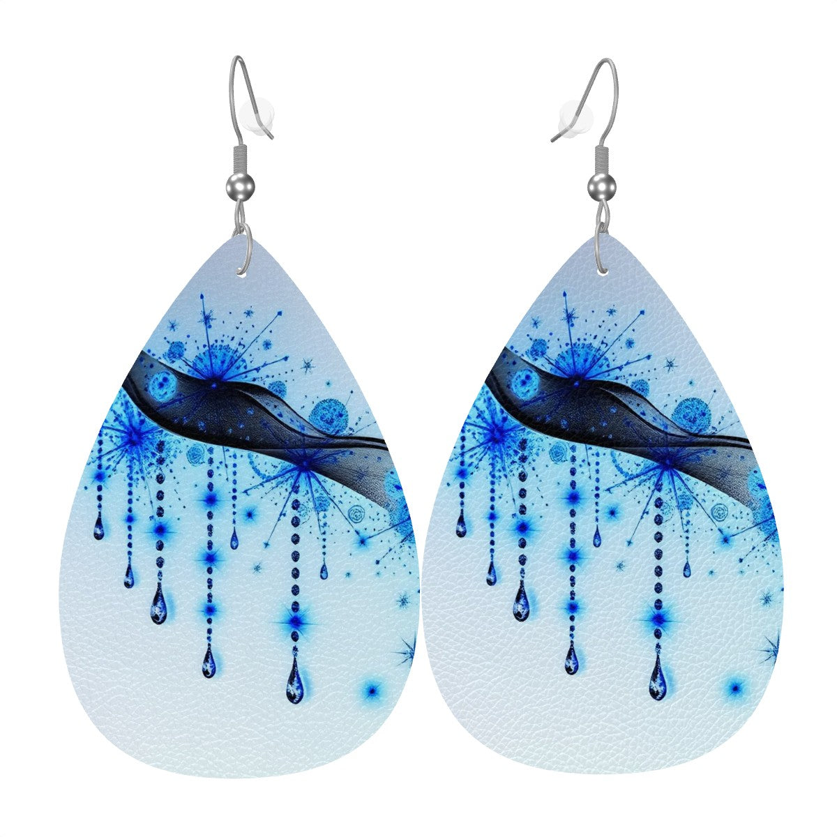 Leather Teardrop Earrings - World Kryptonite