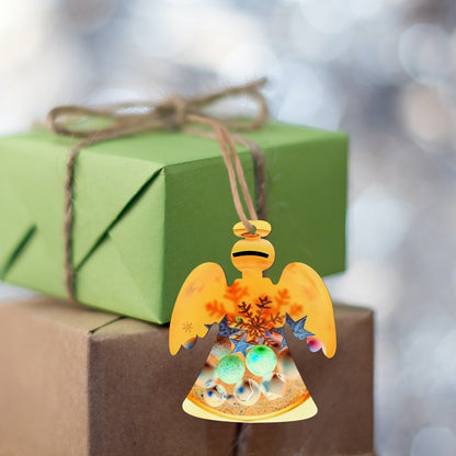 Wood Christmas Ornaments Angel Shape - World Kryptonite