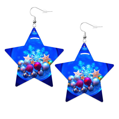 Leather Star Earrings - World Kryptonite