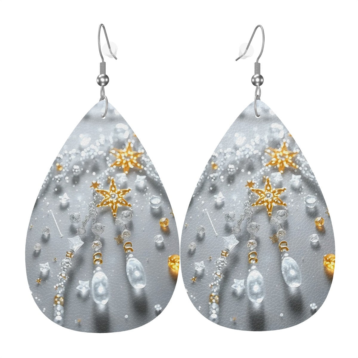 Leather Teardrop Earrings - World Kryptonite