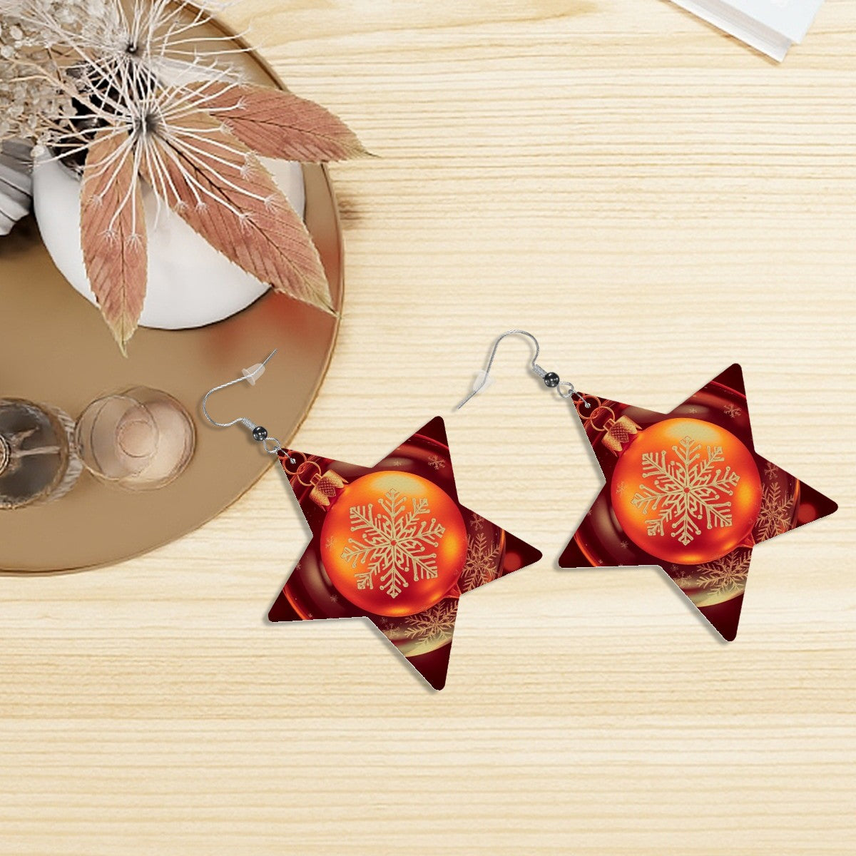 Leather Star Earrings - World Kryptonite