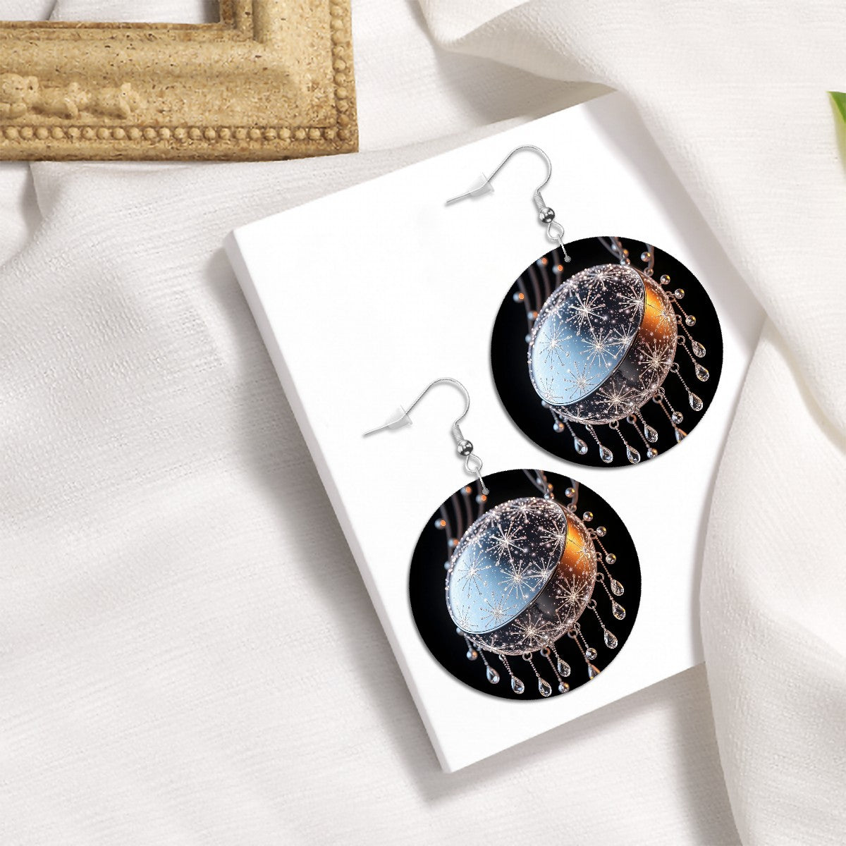 Leather Round Earrings - World Kryptonite