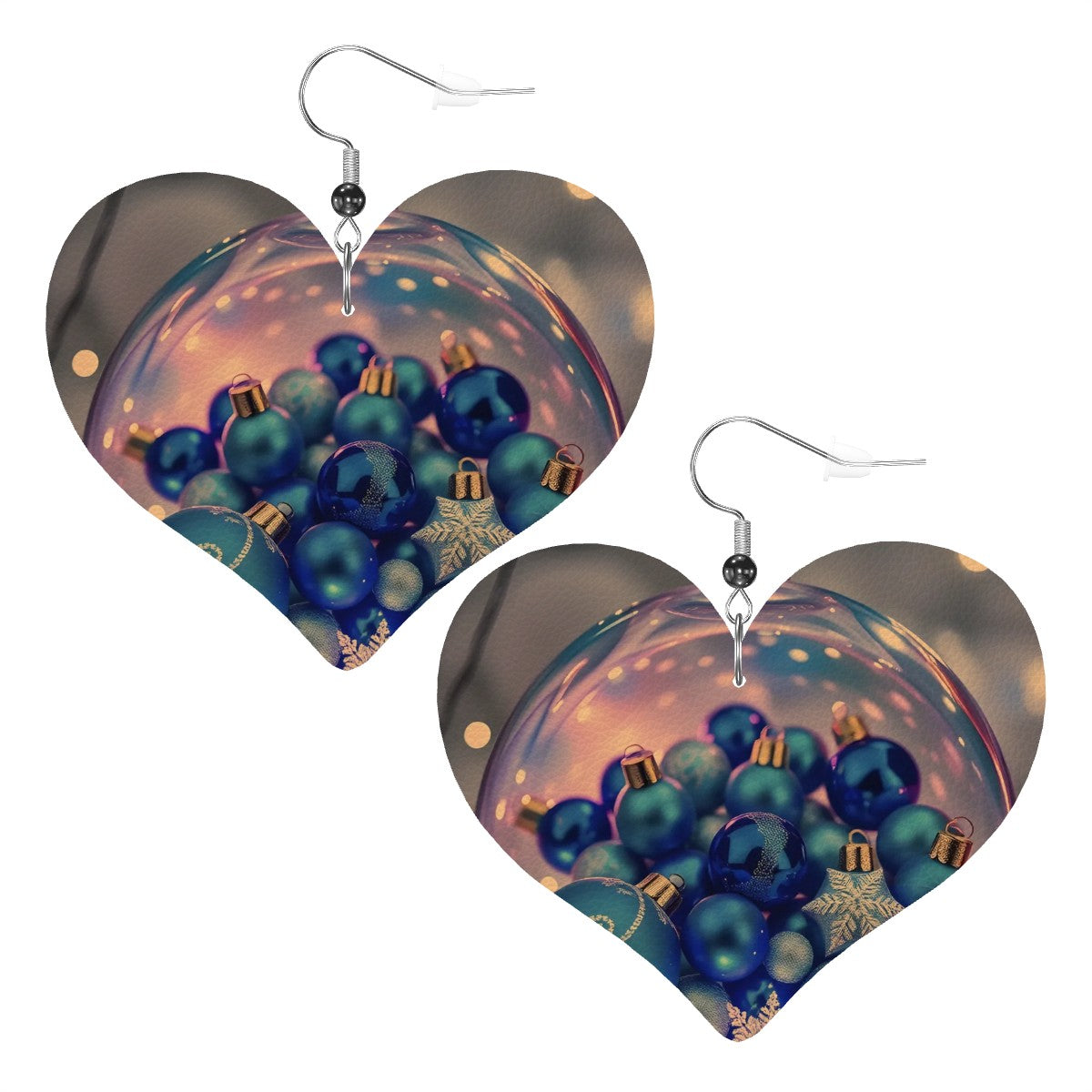 Merry Magic Heart Shape Leather Earrings