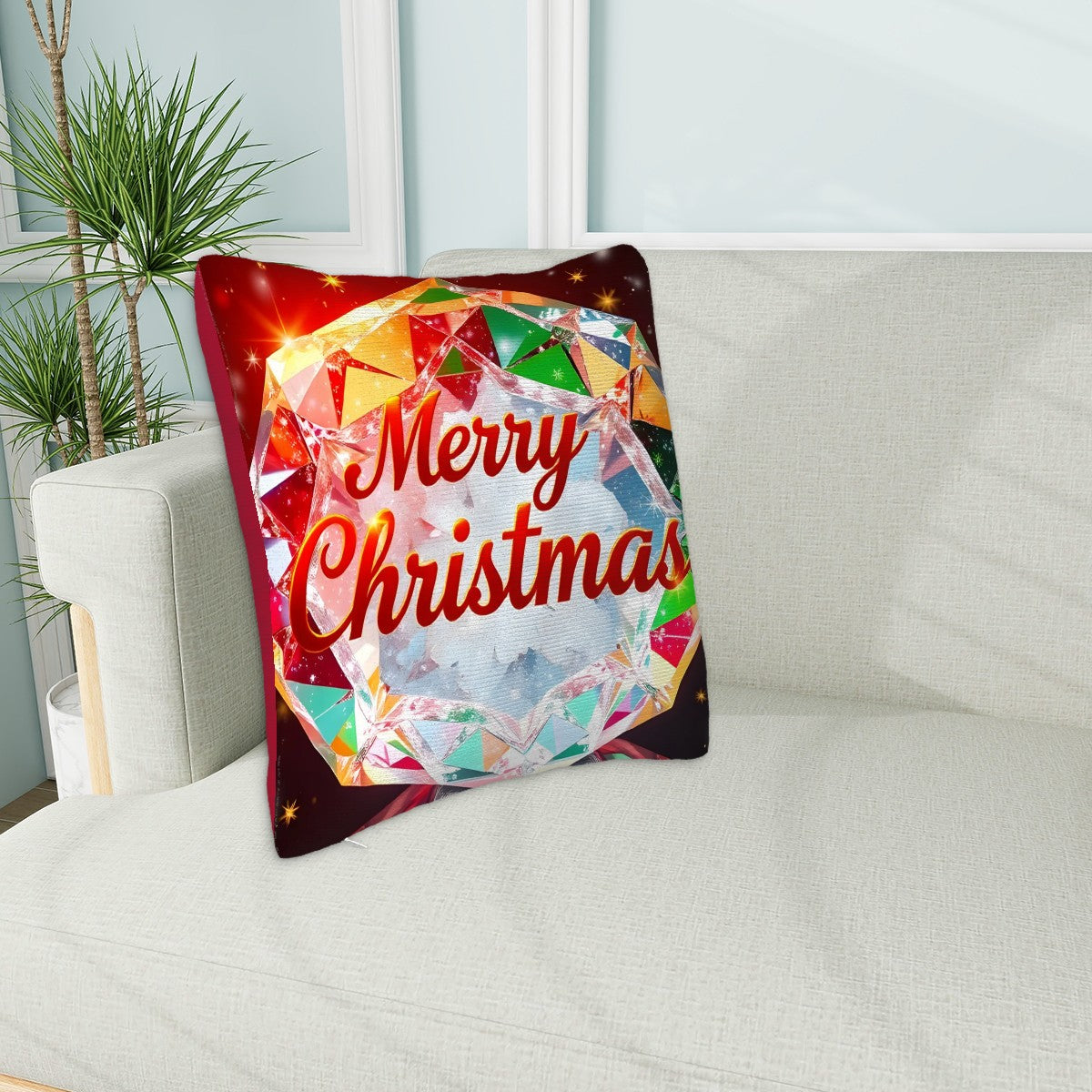 Christmas Plush Throw Pillow Covers (Double-sided Design)