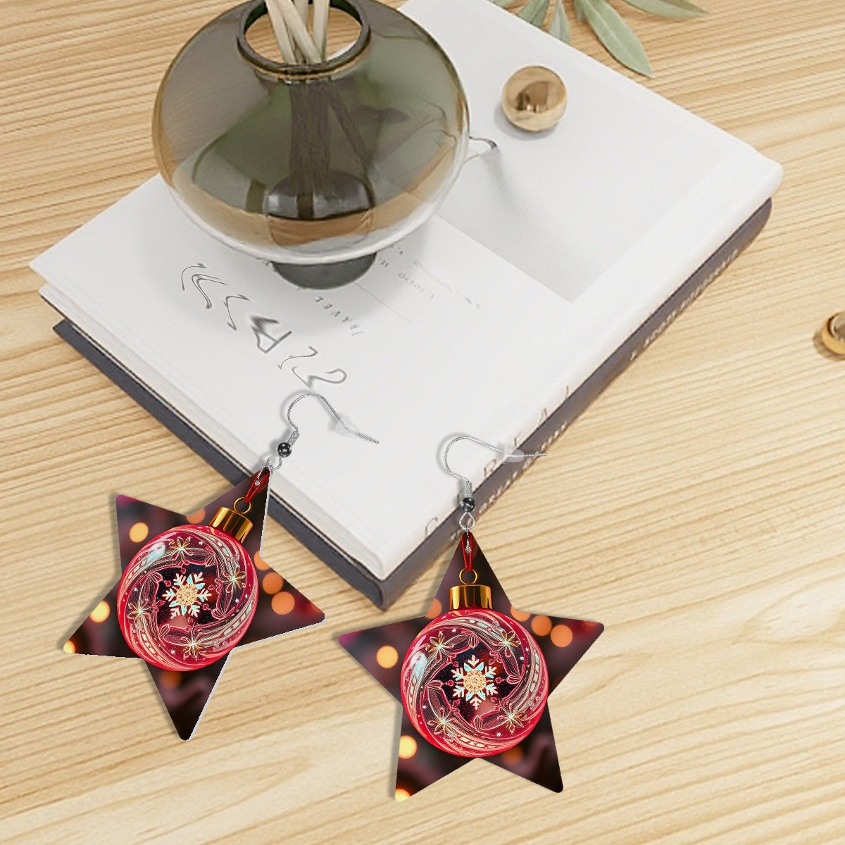 Leather Star Earrings - World Kryptonite